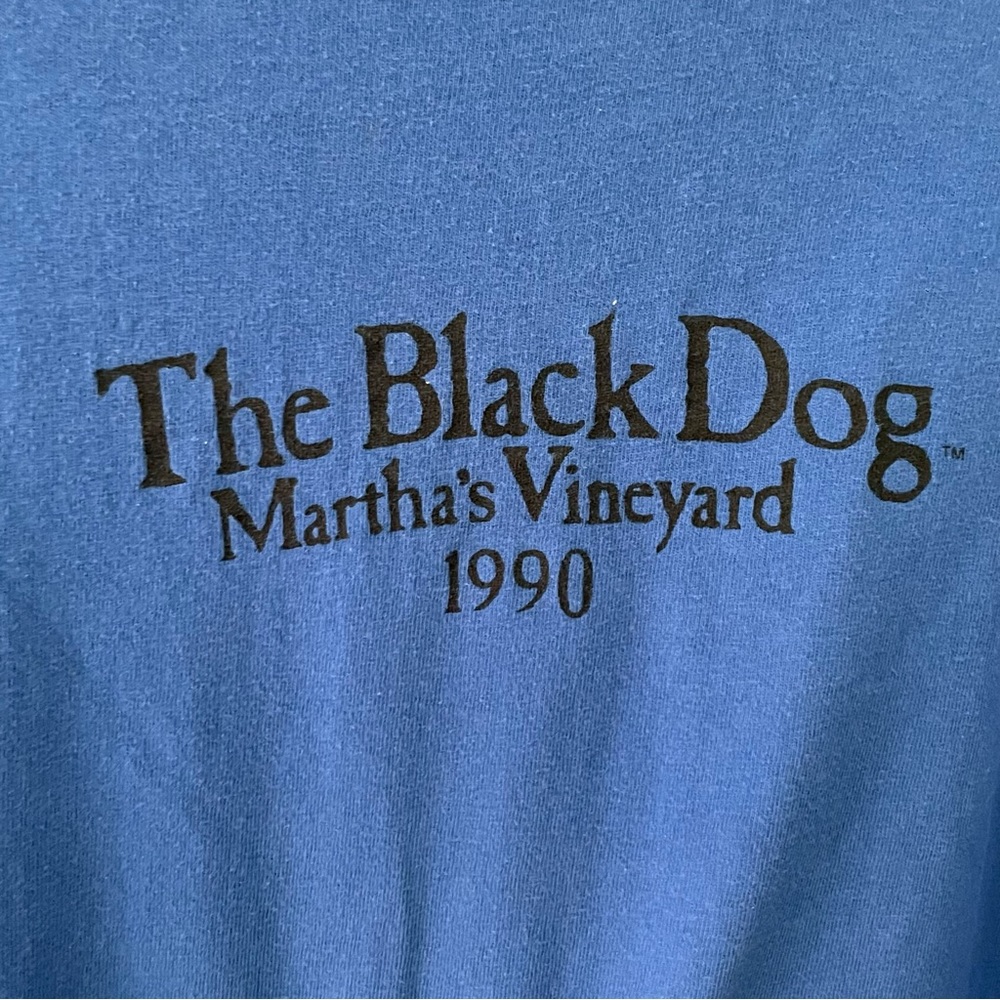 Vintage 1990 The Black Dog Martha's Vineyard Large Bl… Gem
